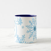 Schneeflockeschale Zweifarbige Tasse (Mittel)