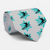 Schneeflockeskifahren Krawatte (Gerollt)