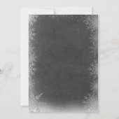 Schneeflocketafelgeschlecht decken Einladung auf (Rückseite)