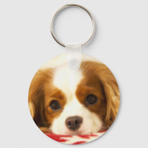 Schneefloh Cavalier King Charles Spaniel Schlüsselanhänger