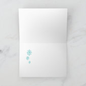 Schneeflottkarte Feiertagskarte (Innenseite)