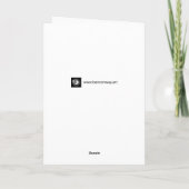 Schneeflottkarte Feiertagskarte (Rückseite)