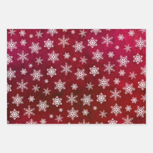 Schneeflottpapier - Helle Farbe Weihnachten Geschenkpapier Set (Vorderseite 2)