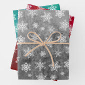 Schneeflottpapier - Helle Farbe Weihnachten Geschenkpapier Set (Beispiel)