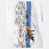 SCHNEEFOX FLEECEDECKE (Vorderseite)