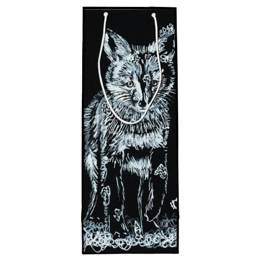 SchneeFox Geschenktüte Für Weinflaschen (Rückseite)