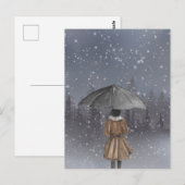 Schneefrädchen Postkarte (Vorne/Hinten)