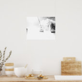 Schneefräse explodiert // Skilift in Blizzard-Wind Poster (Küche)
