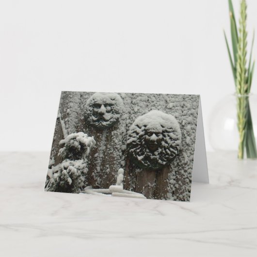 Schneefräse Karte (Vorderseite)