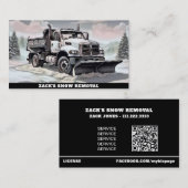 *~* Schneefräse-Pflug-LKW AP74 Visitenkarte (Vorne/Hinten)