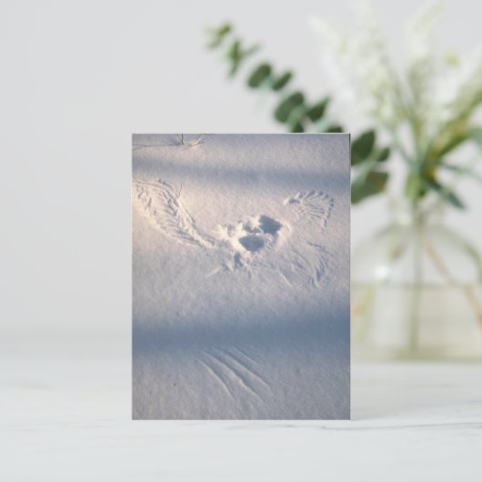 Schneefräse Postkarte (Stehend Vorderseite)