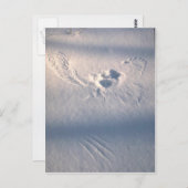 Schneefräse Postkarte (Vorne/Hinten)