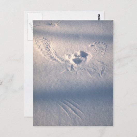 Schneefräse Postkarte (Vorne/Hinten)