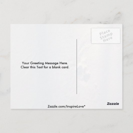 Schneefräse Postkarte (Rückseite)