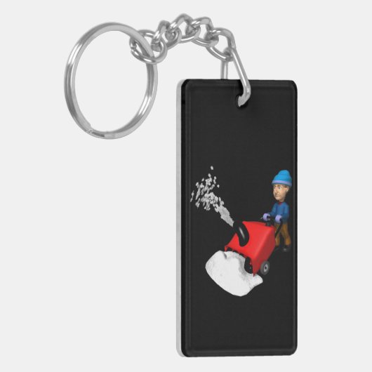 Schneefräse Schlüsselanhänger (Vorderseite links)