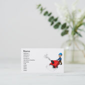 Schneefräse Visitenkarte (Stehend Vorderseite)