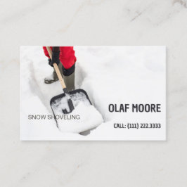 Schneefräse Visitenkarte