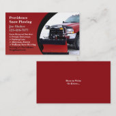 Schneefräsen für die Visitenkarte (Vorne/Hinten)