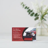 Schneefräsen für die Visitenkarte (Stehend Vorderseite)