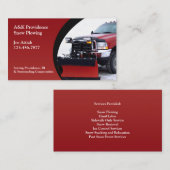 Schneefräsen für die Visitenkarte (Vorne/Hinten)