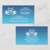 Schneefräsen für die Visitenkarte (Vorne/Hinten)