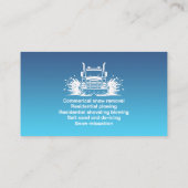 Schneefräsen für die Visitenkarte (Rückseite)