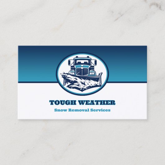 Schneefräsen für die Visitenkarte (Vorderseite)