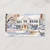 Schneefräsen für die Visitenkarte (Vorderseite)