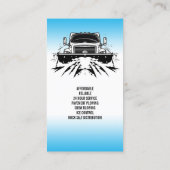 Schneefräsen für die Visitenkarte (Rückseite)