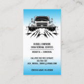 Schneefräsen für die Visitenkarte (Vorderseite)