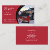 Schneefräsen für die Visitenkarte (Vorne/Hinten)