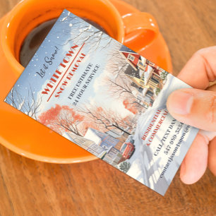 Schneefräsen für die Visitenkarte