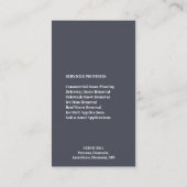 Schneefräsen für die Visitenkarte (Rückseite)