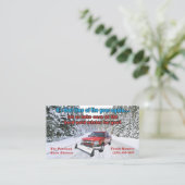 Schneefräsen für die Visitenkarte (Stehend Vorderseite)