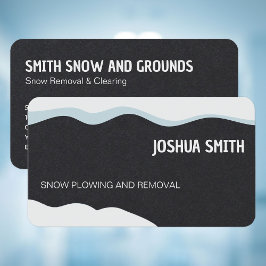 Schneefräsen und Entfernen Visitenkarte