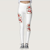 Schneefrau Leggings (Vorderseite)