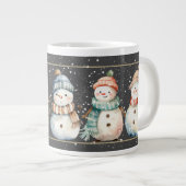 SCHNEEFRAU, SCHNEEFRAU, SCHNEEWINTER Jumbo-Tasse (Vorderseite Rechts)