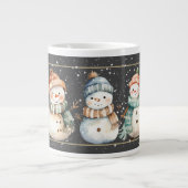 SCHNEEFRAU, SCHNEEFRAU, SCHNEEWINTER Jumbo-Tasse (Vorderseite)