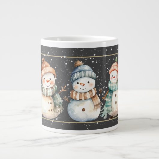SCHNEEFRAU, SCHNEEFRAU, SCHNEEWINTER Jumbo-Tasse (Vorderseite)