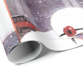 SCHNEEFRAU, WINTERSCHÖNHEIT GESCHENKPAPIER (Rolleneckpunkt)