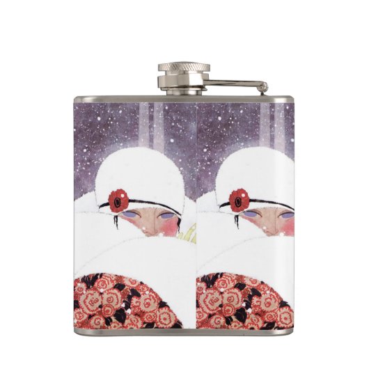 SCHNEEFRAU, WINTERSCHÖNHEIT - MOGRAMM FLACHMANN (Rückseite)