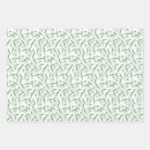 Schneefräulenmuster Geschenkpapier Set (Vorderseite 2)