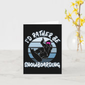 Schneefreunde, die ich lieber mit Snowboarden fahr Karte (Gelbe Blume)