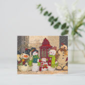 SCHNEEFREUNDE POSTKARTE (Stehend Vorderseite)