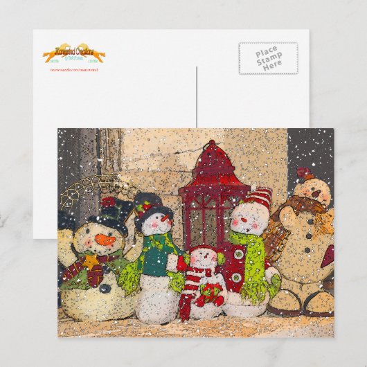 SCHNEEFREUNDE POSTKARTE (Vorne/Hinten)