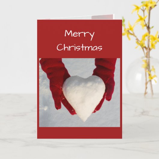 Schneefröhliche Weihnachten Hübsche Weihnachten Karte (Gelbe Blume)