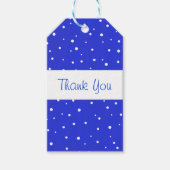 Schneefunkte Geschenkanhänger (Vorderseite)