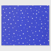 Schneefunkte Geschenkpapier (Flach)