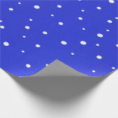 Schneefunkte Geschenkpapier (Ecke)