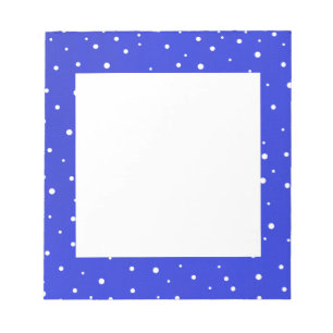 Schneefunkte Notizblock